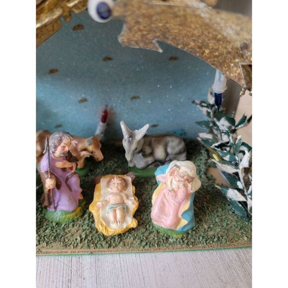 Vintage Italian nativity scene AS IS Jesus Xmas figure animal - Picture 5 of 11